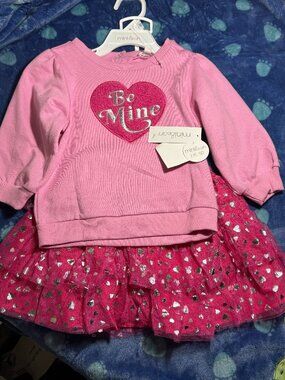 NWT Mini Bean 2-piece Pink Set Baby Girl size 24 month